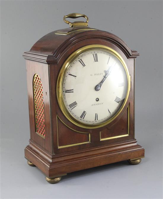 G. Paley of London, a large mahogany cased regulator 16in.